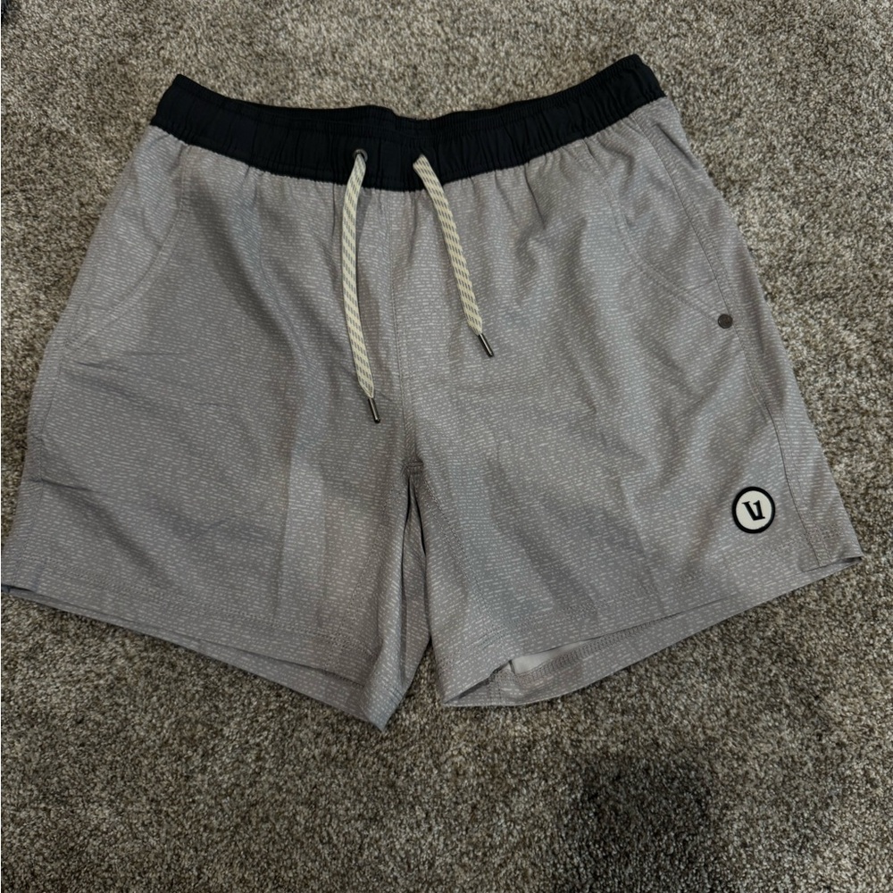 Vuori Men's Gray Athletic Shorts